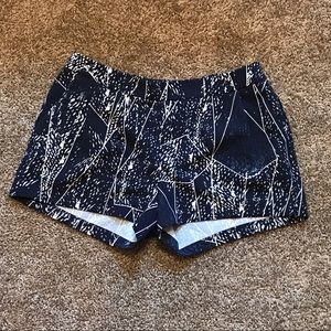 Blue and white shorts
